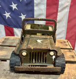 Ancienne Jeep militaire US Army Tonka en métal - Années 1960's - Made in USA