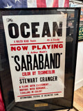 RARE - Véritable affiche de cinéma américaine de 1949 ! - Encadrée avec plaque d'identification ! Provenance Michigan