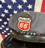 RARE ET INÉDIT - Casquette de Pompiste Philipps 66 - Époque début 1960’s - Provenance Californie, USA