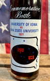 RARE - Véritable Bouteille en Verre Pepsi - University of Iowa vs Iowa State University - 1977 - Pleine et Scellée - Provenance États-Unis