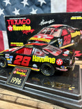 Véritable miniature NASCAR Échelle 1:24 - n°28 - Ernie Irvan - Sur socle - Import USA