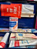 Véritable kit de 1er secours Johnson&Johnson - 1964 - COMPLET - IMPORT USA