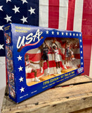 Véritable coffret de 5 figurines Starting Lineup Basketball USA TEAM 1996 - Jamais déballée !
