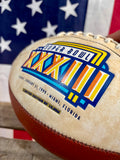 Véritable Ballon de Football Américain Super Bowl XXXIII - Miami Floride 1999 - Édition Limitée 10.000 exemplaires