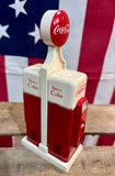 Véritable Salière (Sel & Poivre) en forme de distributeur Coca-Cola® - Sous licence officielle - 1993