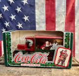 Véritable miniature d'un camion Coca-Cola - sorti en 1993 - Tirelire en métal - Dans sa boîte d’origine ! Import USA