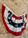 Véritable bannière patriotique américaine - 78x68cm - Provenance Caroline du Nord et Alabama
