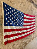 Véritable drapeau des États-Unis XXL ! + de 3m de long ! Époque 1970’s - Provenance Kentucky