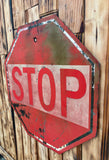 RARE - Véritable panneau routier Américain - STOP - Années 1960's - 61X61cm - Provenance Iowa, USA