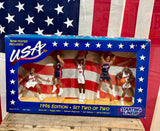 Véritable coffret de 5 figurines Starting Lineup Basketball USA TEAM 1996 - Jamais déballée !