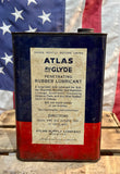 Véritable bidon en métal 1 Gallon Atlas - MADE IN USA - Époque 1960’s - Import Michigan, USA