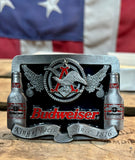 RARE - Boucle de ceinture Budweiser - Édition Limitée 1289/10.000 - Avec certificat d'authenticité- Made in USA