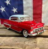 Véritable miniature Chevrolet Bel Air de 1953 en métal - Échelle 1:24 - Import USA
