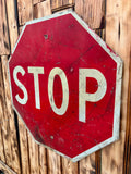 Véritable panneau routier Américain - STOP - 61X61cm - Provenance Michigan, USA