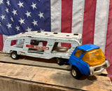 Ancien camion porte-voitures Mini Tonka Motor Mover de 1973 en métal - Made in USA