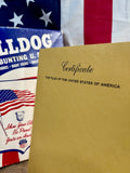 EXCLUSIF : Le drapeau des États-Unis qui a flotté sur le Capitol des États-Unis le 22 Août 1979 ! Avec certificat d’authenticité signé - Provenance Michigan
