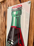 Véritable Plaque Émaillée Coca-Cola en forme de bouteille - Reproduction officielle 1998 - Made in USA - 53,5 cm