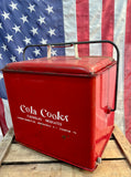 Véritable glacière américaine Cola Cooler - Années 1950's - 42x38x31cm - Made in USA