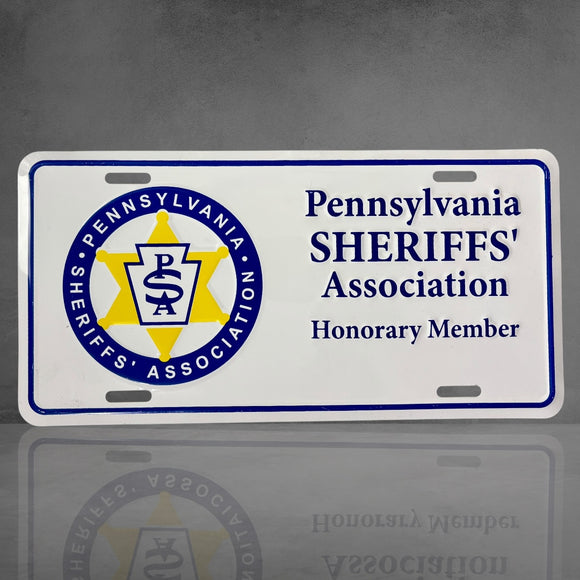 Véritable plaque Sheriff’s Association Pennsylvanie