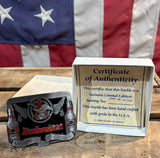 RARE - Boucle de ceinture Budweiser - Édition Limitée 1289/10.000 - Avec certificat d'authenticité- Made in USA