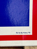 Véritable panneau de campagne présidentielle - Bush - Élection de 1992 - Import USA