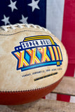Véritable Ballon de Football Américain Super Bowl XXXIII - Miami Floride 1999 - Édition Limitée 10.000 exemplaires