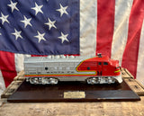 Véritable miniature d'une locomotive Santa Fe F3 de 1948 - 1992 - Import USA
