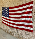 Véritable drapeau des États-Unis XXL ! + de 3m de long ! Époque 1970’s - Provenance Arizona