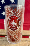 Verre Firefighter Pompier Américain - Made in USA