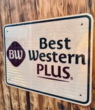 Véritable panneau Routier Américain - Motel Best Western - 61x46cm - Provenance Kentucky