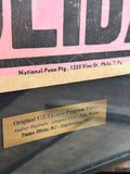RARE - Véritable affiche de cinéma américaine de 1953 ! - John Wayne, Audrey Hepburn - Encadrée avec plaque d'identification ! Provenance Michigan