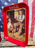 Véritable plateau en métal Coca-Cola - Sous licence officielle - MADE IN USA