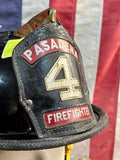 Véritable casque de Pompier Américain - Pasadena Fire Department - Provenance Texas, USA