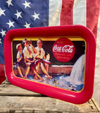Véritable plateau en métal Coca-Cola - Sous licence officielle - MADE IN USA