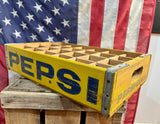 Véritable caisse en bois Pepsi Cola - Époque 1970’s - Import USA