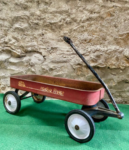 Véritable Chariot Radio Flyer - Import USA - Époque 1970’s - MADE IN USA - 86x39x33cm