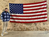 Véritable Drapeau des États-Unis XXL ! Près de 3 mètres de long ! MADE IN USA - 100% coton