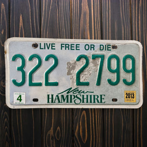 New Hampshire Live Free Or Die 322 2799