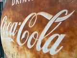 EXCEPTIONNEL - Véritable bouton Coca-Cola de 1949 - Près d’un mètre de diamètre ! - Pièce exceptionnelle - Provenance Ohio