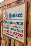 Véritable Enseigne Américaine d'un petit magasin de campagne américaine ! Farmington, Michigan - 45 × 46 cm - Provenance Michigan