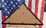 Véritable Drapeau Américain dans sa boîte à drapeau en bois - Provenance Alabama, USA