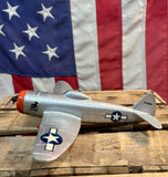 Ancien avion de chasse américain P-47 Thunderbolt en plastique - Import USA
