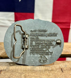 Véritable Boucle de Ceinture National Finals Rodeo 1983 - MADE IN USA - Provenance Oklahoma, USA