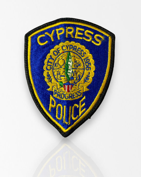 Véritable écusson de la police américaine - Cypress Police California