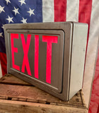 RARE - Véritable boîtier lumineux EXIT - Époque 1950’s - Fonctionnel et recablé à neuf !