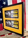 RARE - Véritable ticket NFL Football Américain - Pittsburgh Steelers / New York Jets - Encadrement professionnel - Import New York State, USA