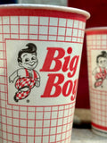 RARE - Lot de 04 Gobelets cirés Big Boy® - Époque 1990’s - MADE IN USA