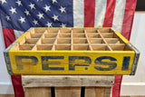 Véritable caisse en bois Pepsi Cola - Époque 1970’s - Import USA