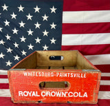 Véritable caisse en bois Royal Crown Cola - Époque 1970’s