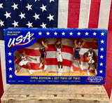 Véritable coffret de 5 figurines Starting Lineup Basketball USA TEAM 1996 - Jamais déballée !